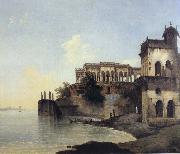 unknow artist View of the Ruins of a Palace at Gazipoor on the River Ganges USA oil painting artist